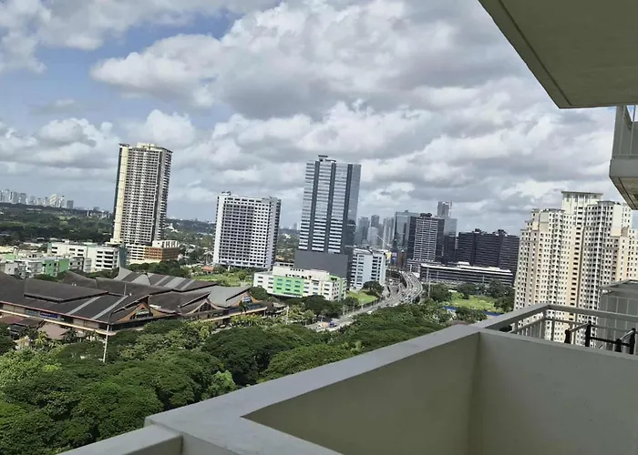 View With Balcony At Kasara Residences C5 Pasig 4* Manila